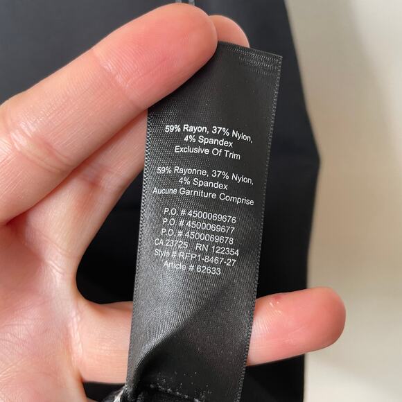 Aritzia Babaton Miguel Black Contrast Seam Ponte Sheath Dress Sz 6 Workwear - Picture 6 of 13